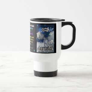 Weiße Tasse Reise des Wassermann-Tierkreises