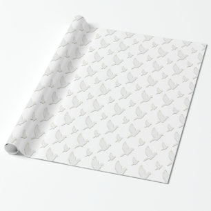 Weiße Taube Geschenkpapier