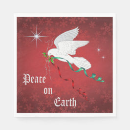 Weiße Taube Serviette