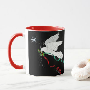 Weiße Taube Tasse
