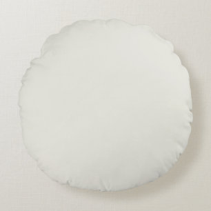Weiße Taube Uni-Farbe Rundes Kissen