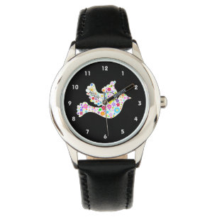 Weiße Taube von Blume Armbanduhr