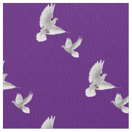Weiße Tauben Stoff
