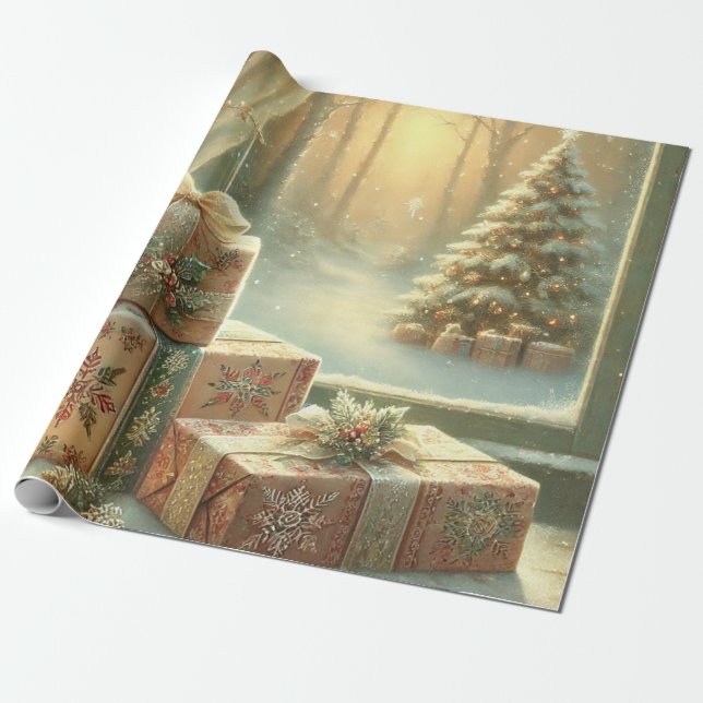 weiße Taufe Geschenkpapier (Ungerollt)