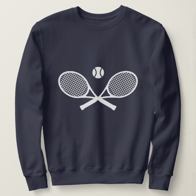 Weiße Tennis Sweatshirt (Design vorne)