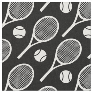 Weiße Tennisschläger - kundenspezifisch! Stoff