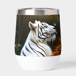 Weiße Tiger, die Momente lieben,