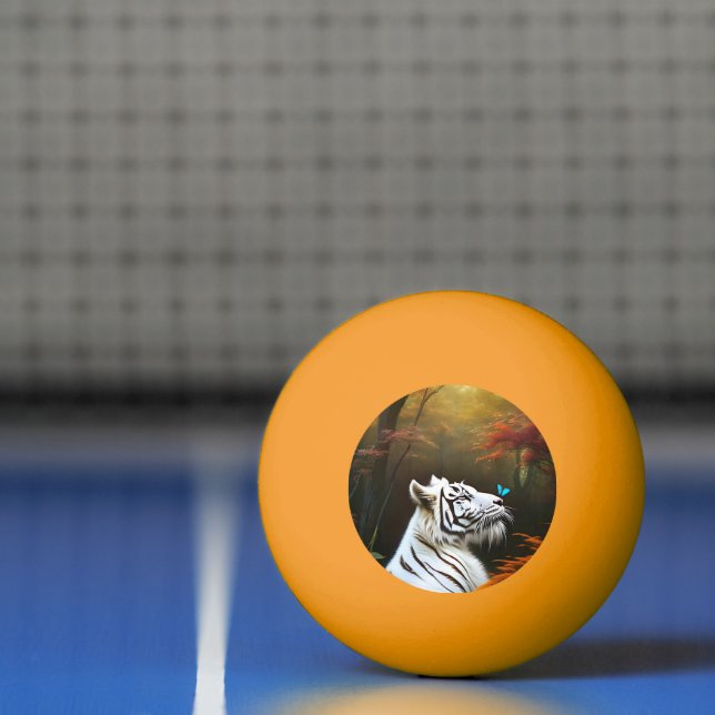 Weiße Tiger, die Momente lieben, Ping Pong Ball Tischtennisball (Netto)