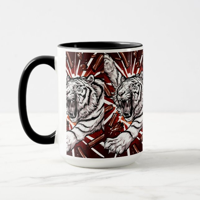 Weiße Tiger Erhebung Tasse (Links)