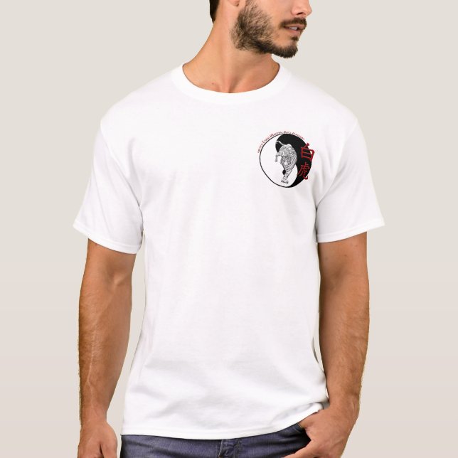 Weiße Tiger-Kampfkunst-Akademie - Reise T-Shirt (Vorderseite)
