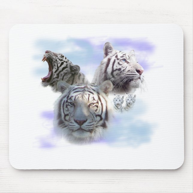 Weiße Tiger Mousepad (Vorne)