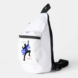 Weiße Tragetasche für Kletterer/Felsbrocken. Chalk Crossbody Bag