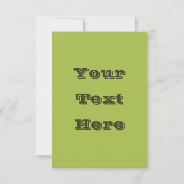 Weiße Traube Grüne Frühlingssaison solide Farbe Karte (Vorderseite)