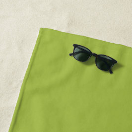 Weiße Traube Grüne Frühlingssaison solide Farbe Strandtuch