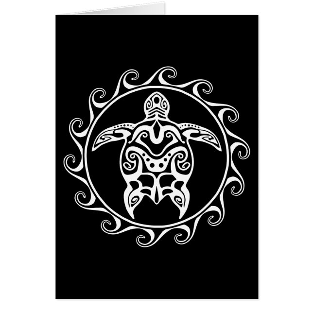 Weiße Tribal-Schildkröte (Vorne)