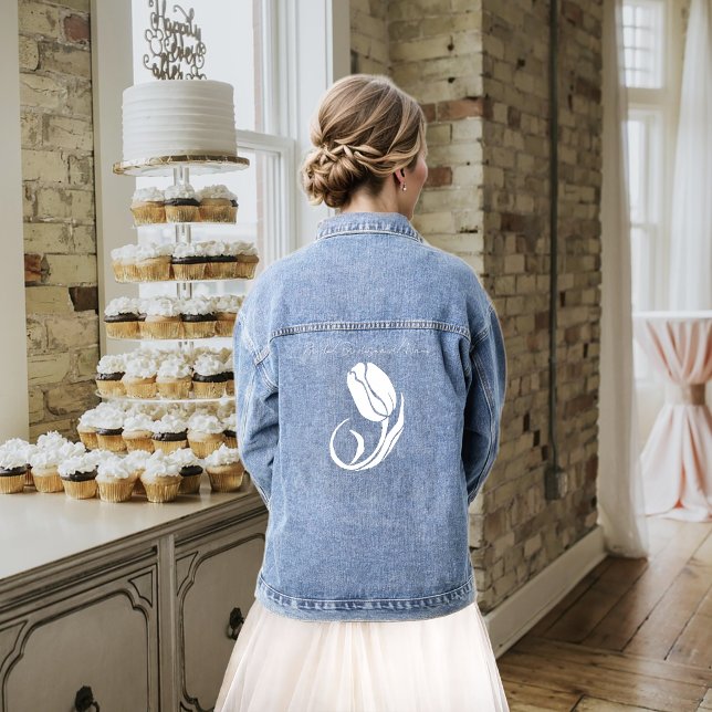 Weiße Tulip Jeansjacke (Von Creator hochgeladen)