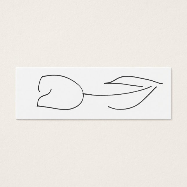 Weiße Tulip-Karte (Vorderseite)