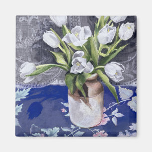 Weiße Tulpen 1994 Magnet