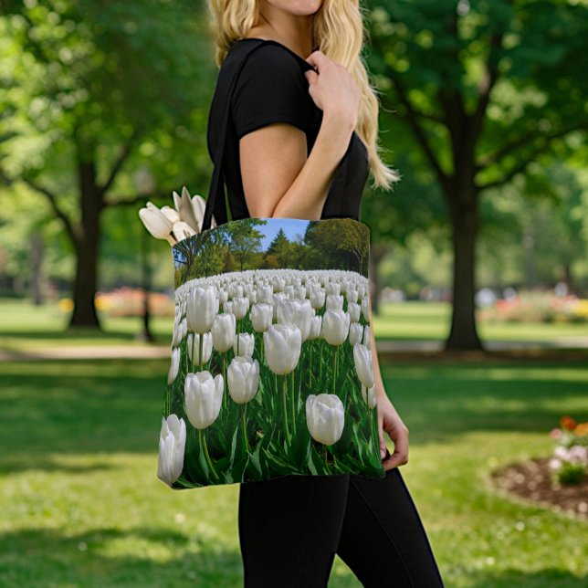 Weiße Tulpen-Tasche Tasche (Von Creator hochgeladen)