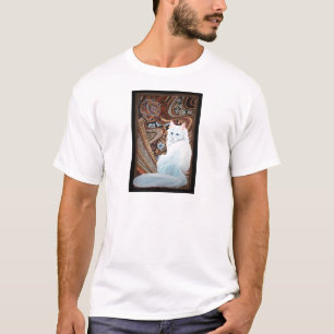 Weiße türkische Angora T-Shirt