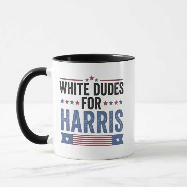 Weiße Typ für Harris Unterstützung Präsident Kamal Tasse (Links)