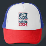 Weiße Typen für Harris-2024 Truckerkappe<br><div class="desc">Weiße Typen für Harris-2024</div>