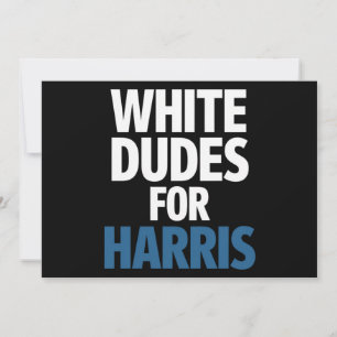 Weiße Typen für Harris Kamala Harris 2024 Wahl Einladung