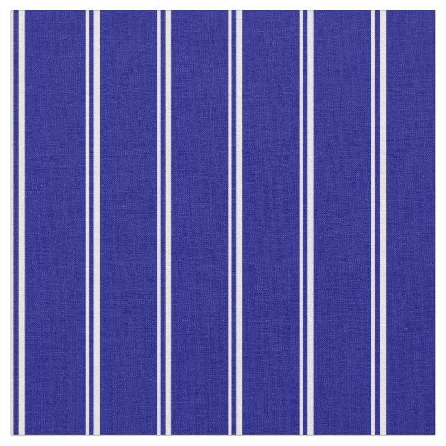 Weiße und blaue Linien Stoff (Nahaufnahme)