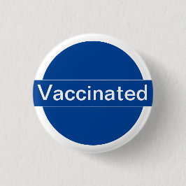 Weiße und blaue Schutzkappe Button