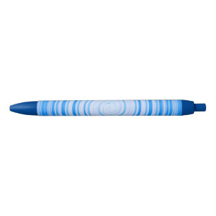 Weiße und blaue Spirale Kugelschreiber