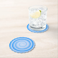 Weiße und blaue Spirale