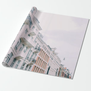 WEISSE UND BROWNE GEBÄUDE GESCHENKPAPIER