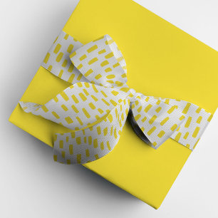 Weiße und gelbe Taschentücher Grosgrain Ribbon Ripsband