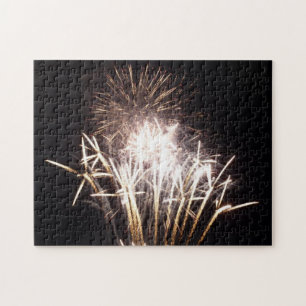 Weiße und goldene Feuerwerke I Patriotische Feier