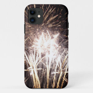 Weiße und goldene Feuerwerke I Patriotische Feier Case-Mate iPhone Hülle