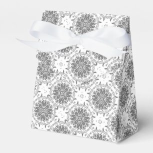 Weiße und graue Folklore Geschenkschachtel