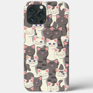 Weiße und graue Katzen Case-Mate iPhone Hülle