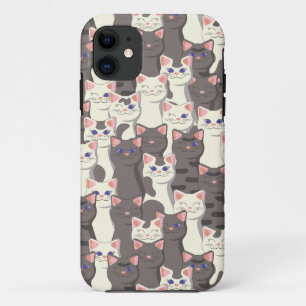 Weiße und graue Katzen Case-Mate iPhone Hülle