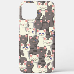 Weiße und graue Katzen Case-Mate iPhone Hülle