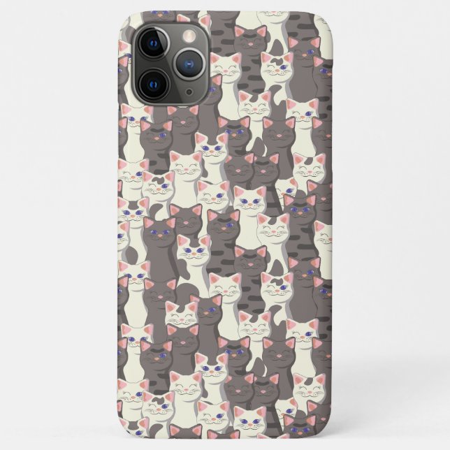Weiße und graue Katzen Case-Mate iPhone Hülle (Rückseite)