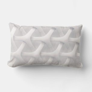 Weiße und graue optische Täuschung Lendenkissen