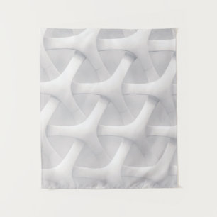 Weiße und graue optische Täuschung Wandteppich