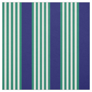 Weiße und grüne Streifen mit marineblau Stoff
