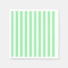 Weiße und grüne Streifen Serviette