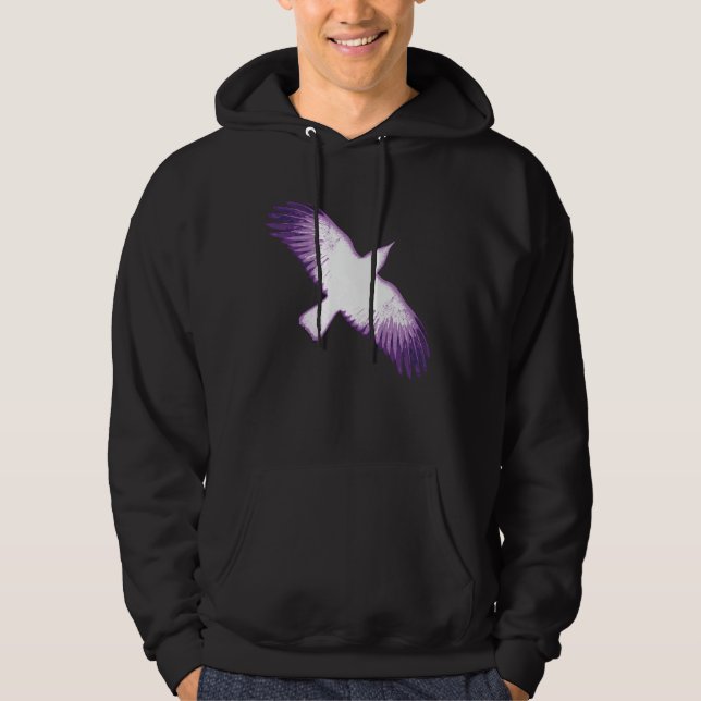 Weiße und Lila Kruge Hoodie (Vorderseite)