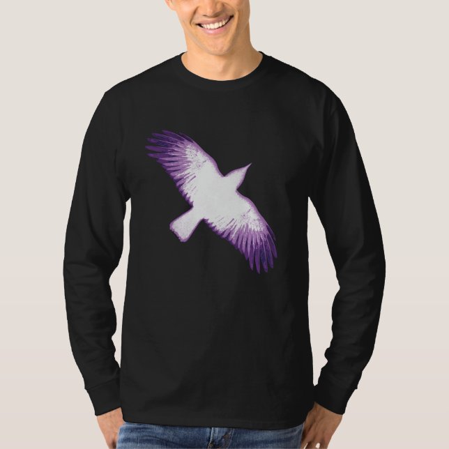 Weiße und Lila Kruge T-Shirt (Vorderseite)