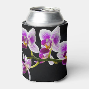 Weiße und lila Orchidee Dosenkühler