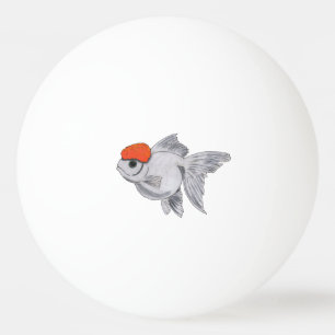 Weiße und orange Oranda Tischtennisball