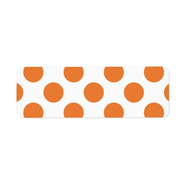 Weiße und orangefarbene Polka-Punkte (Vorne)