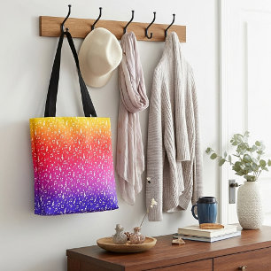 weiße und Regenbogen-Musical Tasche